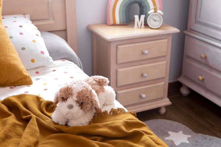 Free Photo interior of kids room decoration with toys