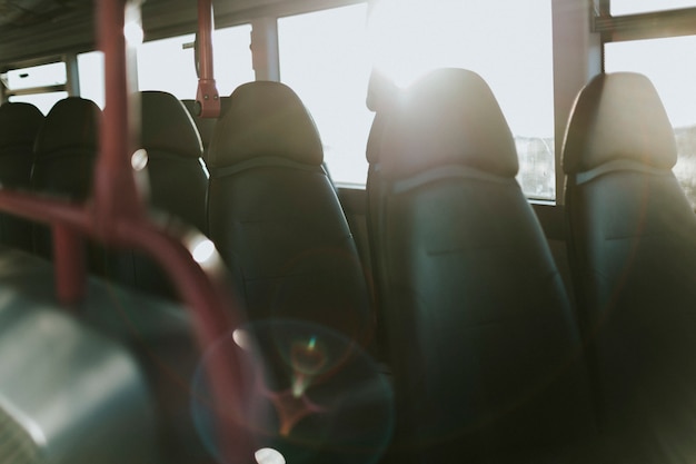 Interior of a public bus transport