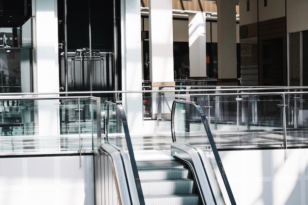 Interior of shopping mall