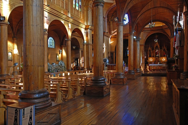 Interior shot of an empty church
