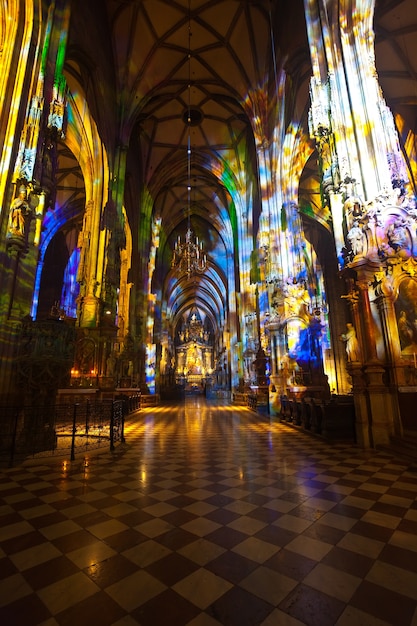 Interior of St. Stephen's Cathedral.  Vienna