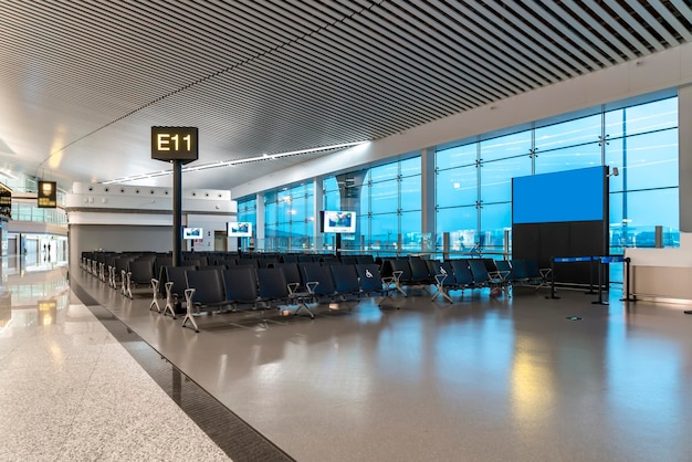 Внутренний вид терминала аэропорта