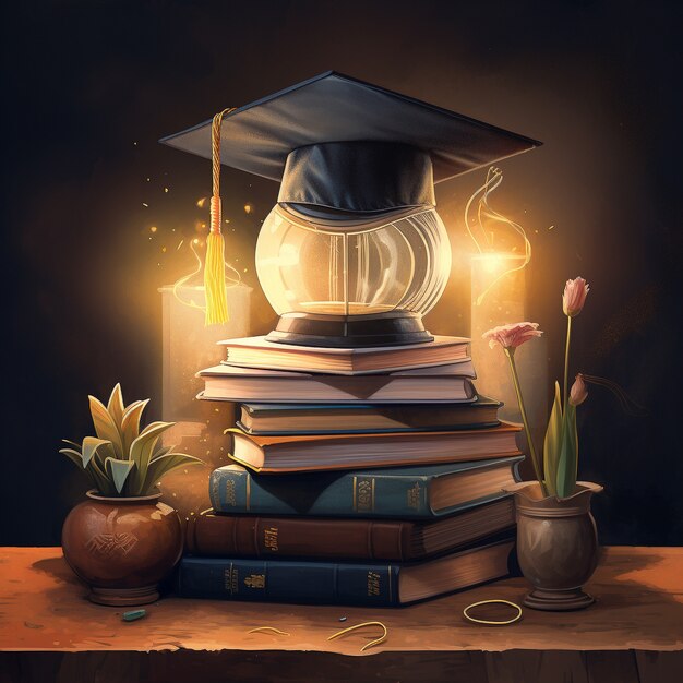 International day of education in cartoon style