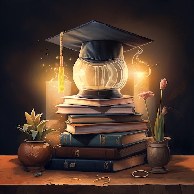 international day of education in cartoon style