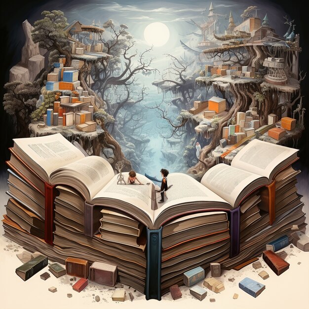 international day of education in cartoon style