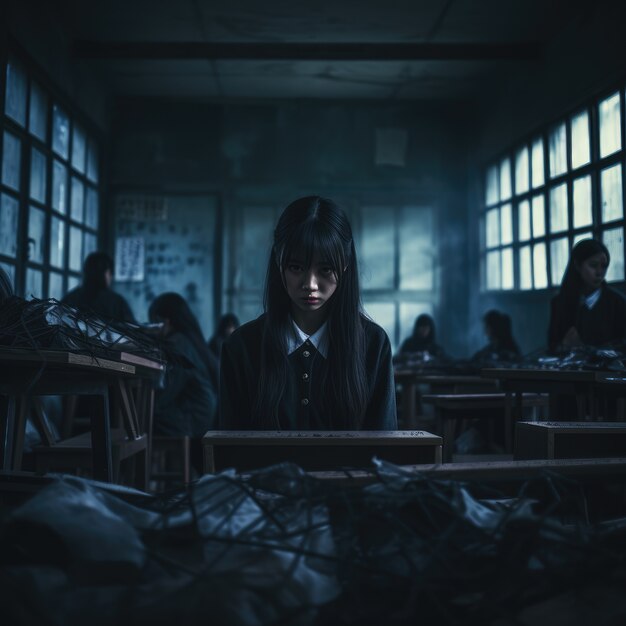 International day of education in dark style