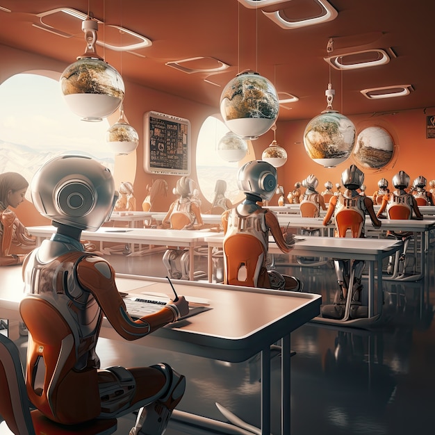 Free photo international day of education in futuristic style