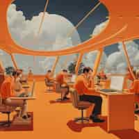 Free photo international day of education in futuristic style