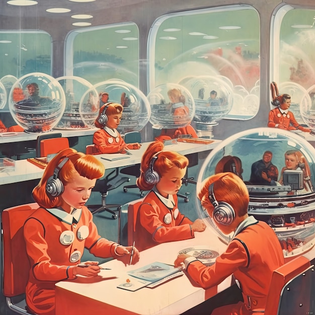 Free photo international day of education in futuristic style