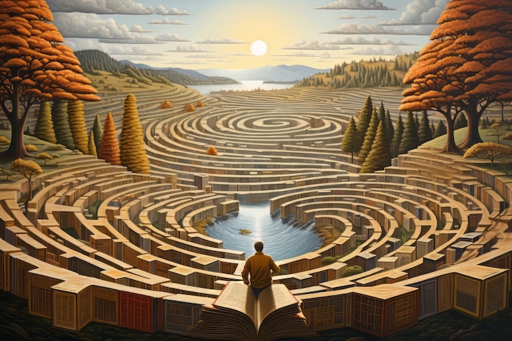 Free Photo international day of education scene with fantasy style