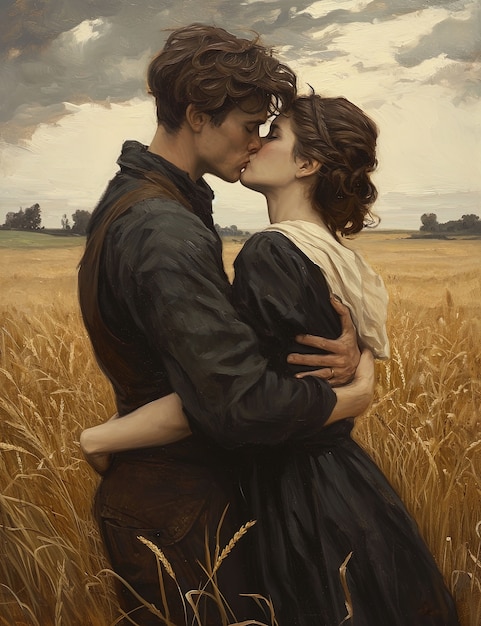 Foto gratuita celebrazione della giornata internazionale del bacio con la coppia.