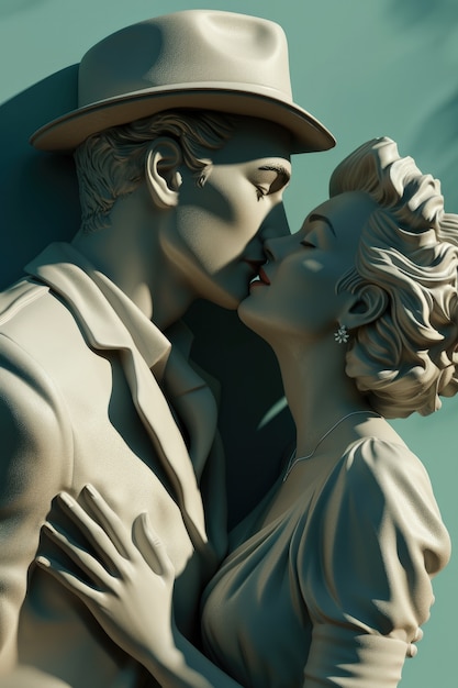 Foto gratuita celebrazione della giornata internazionale del bacio.
