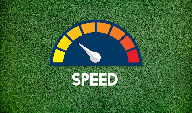 Internet speed test software concept