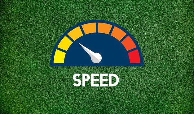 Free photo internet speed test software concept