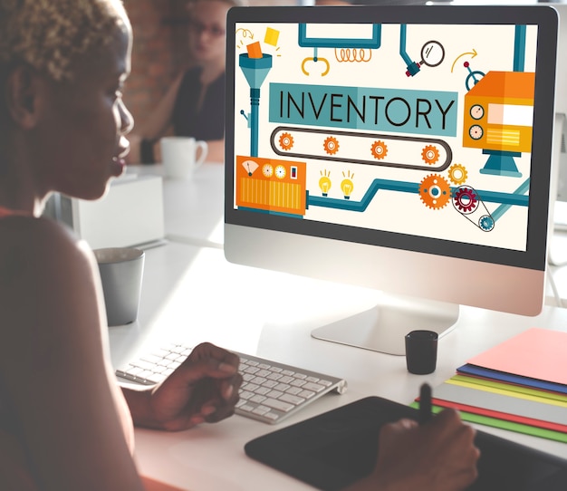 Inventory Stock Manufacturing Assets Goods Concept