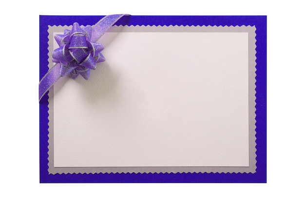 Free photo invitation invite card blue bow decoration