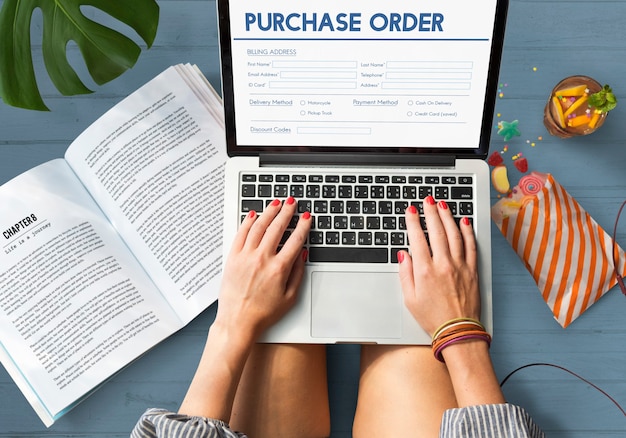 Invoice Billing Information Form Graphic Concept