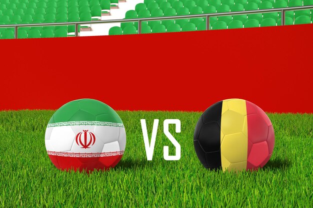 Iran VS Belgium In Stadium