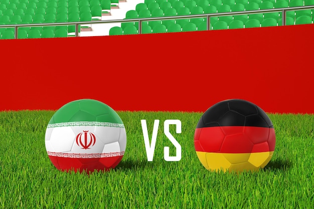 Free photo iran vs germany in stadium