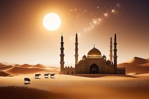 Free photo islamic background illustration