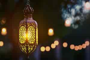 Free photo islamic ramadan celebration lantern in fantasy style