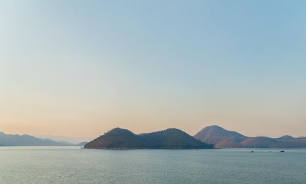 Island on lake