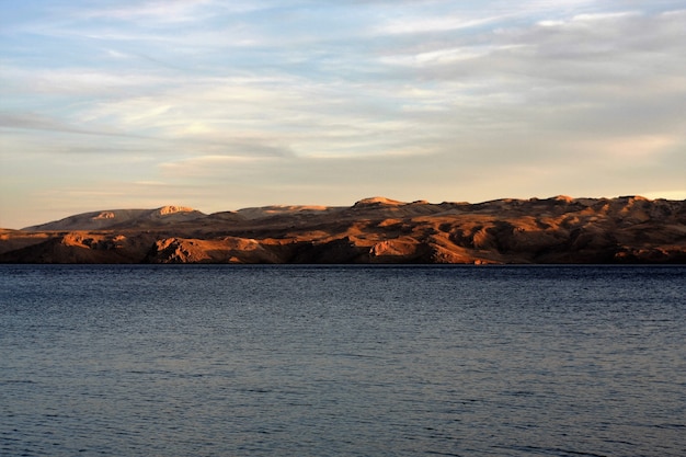 Island view from the sea