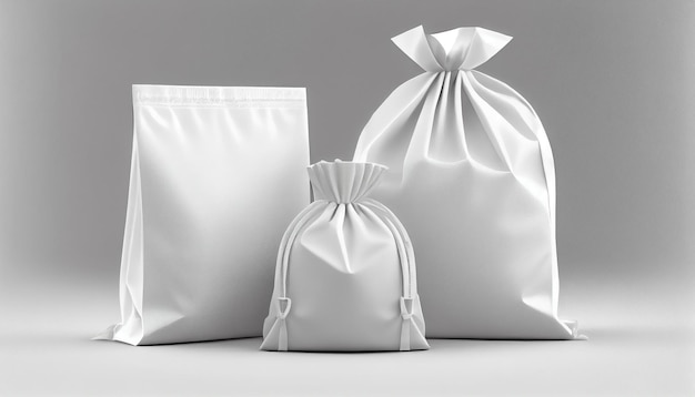 Free photo isolated bag packaging clean shiny and transparent generative ai