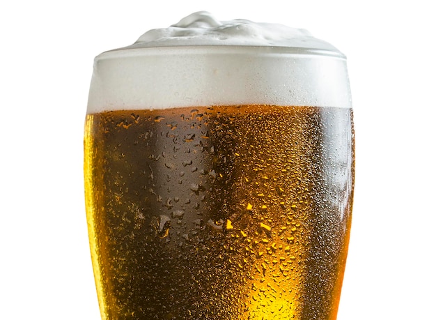 Free photo isolated beer composition