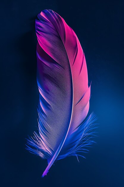 Isolated feather in studio