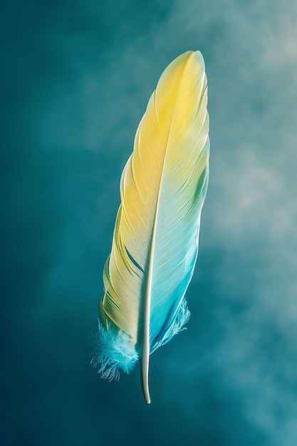 Free photo isolated feather in studio