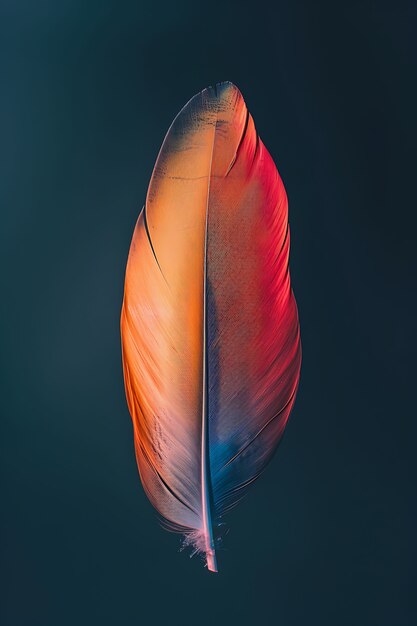 Isolated feather in studio