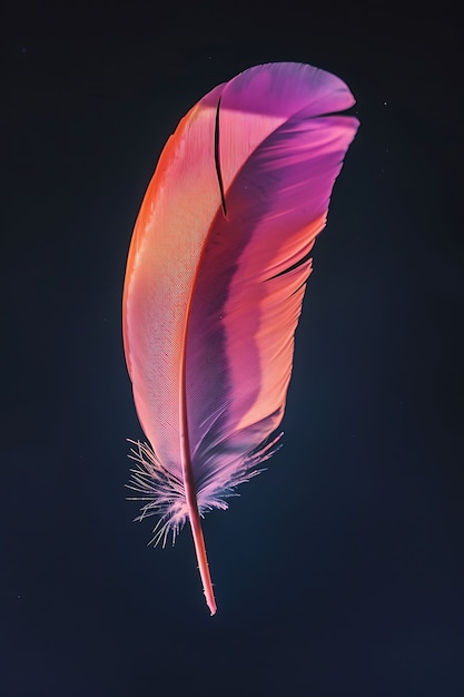 Isolated feather in studio