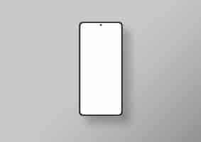 Foto gratuita telefono isolato in uno sfondo grigio