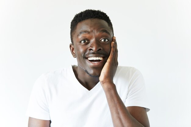 isolated portrait of young african american male