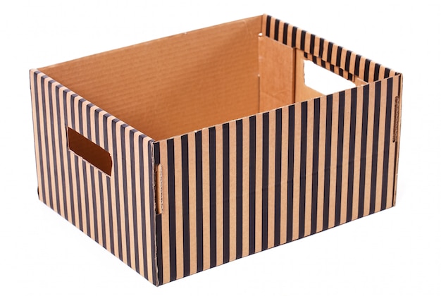 isolated Striped box 