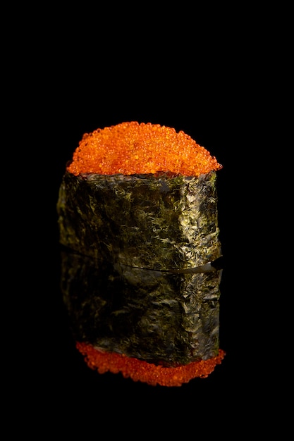 Isolated sushi closeup