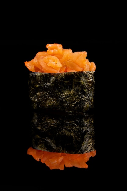 Isolated sushi closeup