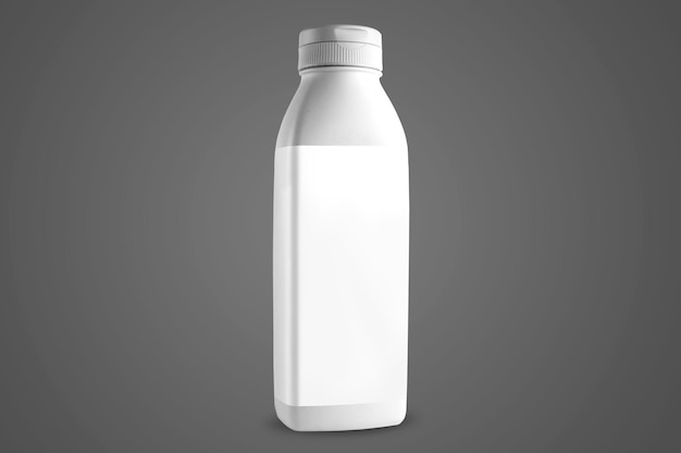化粧品の分離の白いプラスチック ボトル