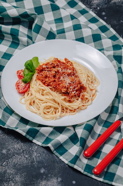 Italian pasta with meat