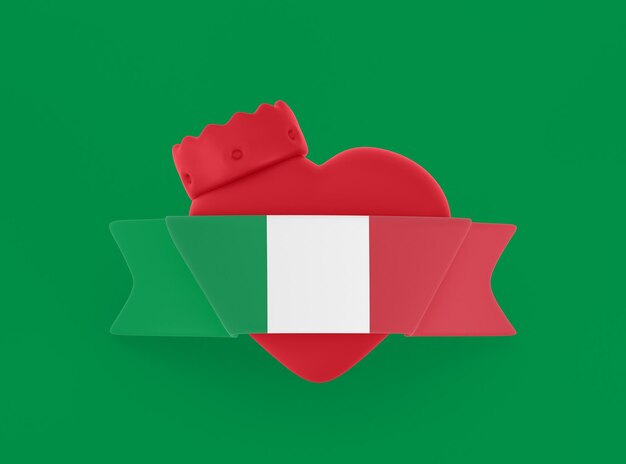 Italy Heart Banner