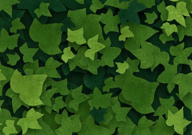 Ivy leaves with paper texture wallpaper