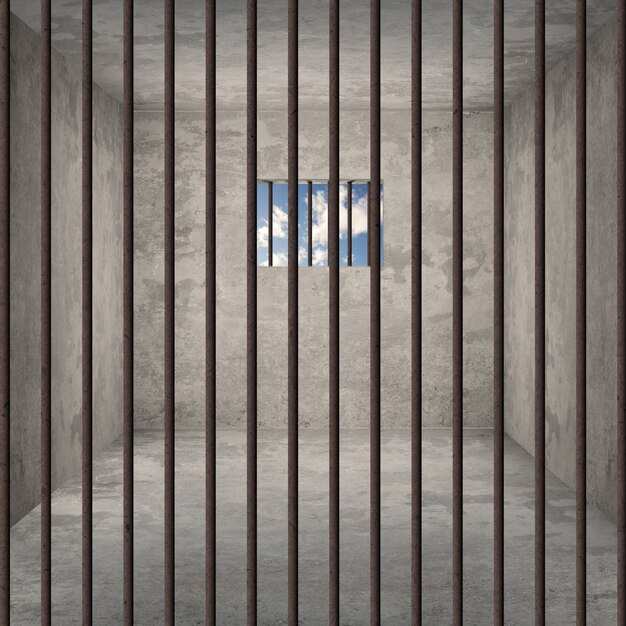 刑務所の部屋の背景