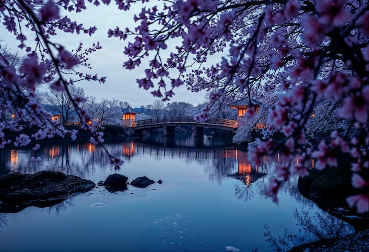 Free Photo japan fantasy landscape