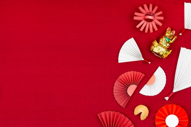Free Photo japanese aesthetic with items arrangement
