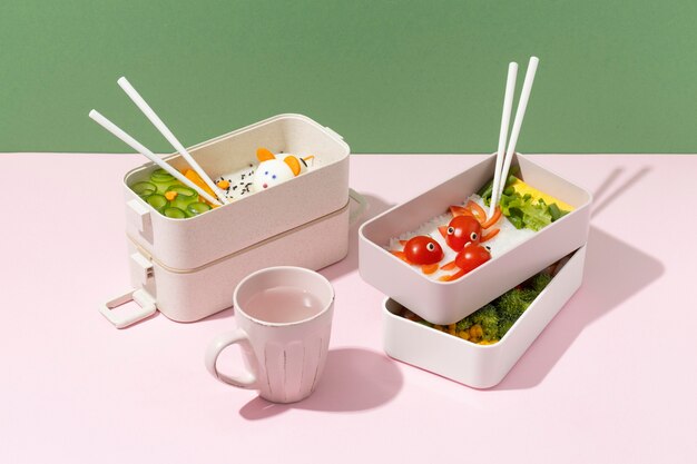 Assortimento di bento box giapponesi