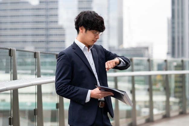 Free photo japanese business concept with business person