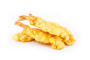 Gamberetti in tempura fritti deliziosi della cucina giapponese