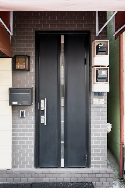 Japanese culture modern house entrance