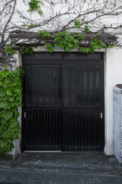 Free photo japanese house entrance